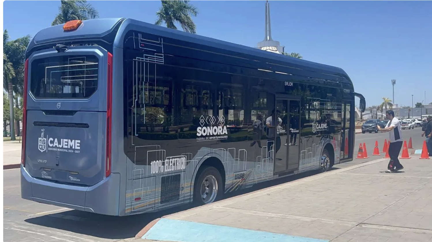 Autobús eléctrico recorre calles de OBR